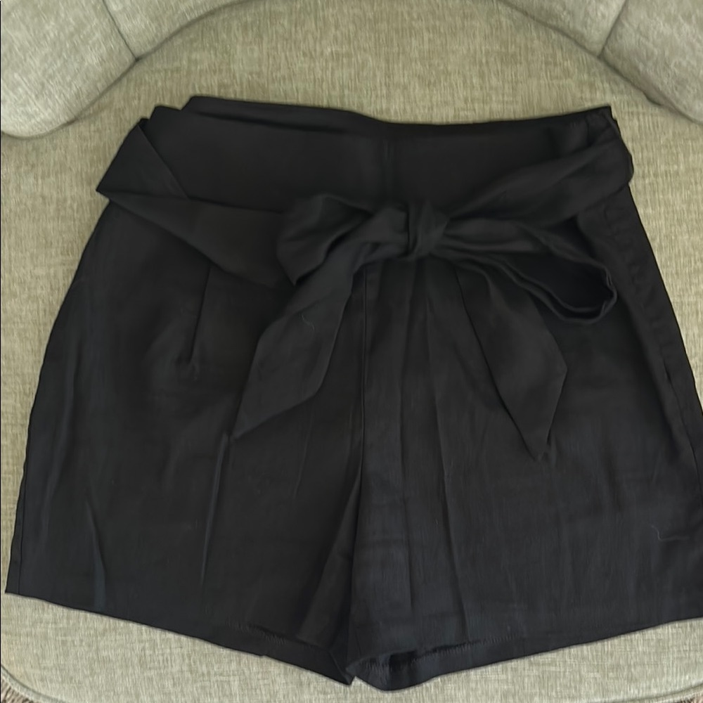Express Black High Waist Bow Shorts